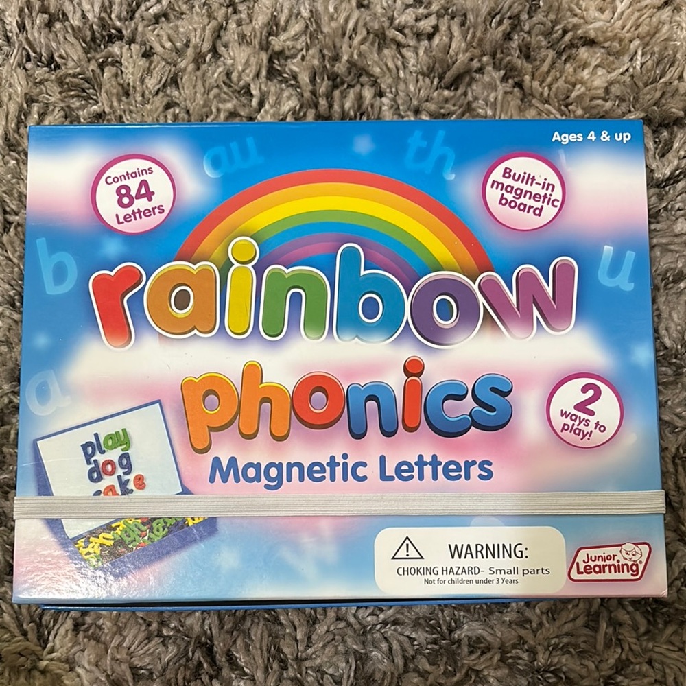 Colorful Magnetic Phonics Learning Set NEver used Brand new